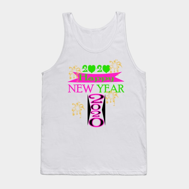 Happy New Year 2020 Tank Top by rashiddidou